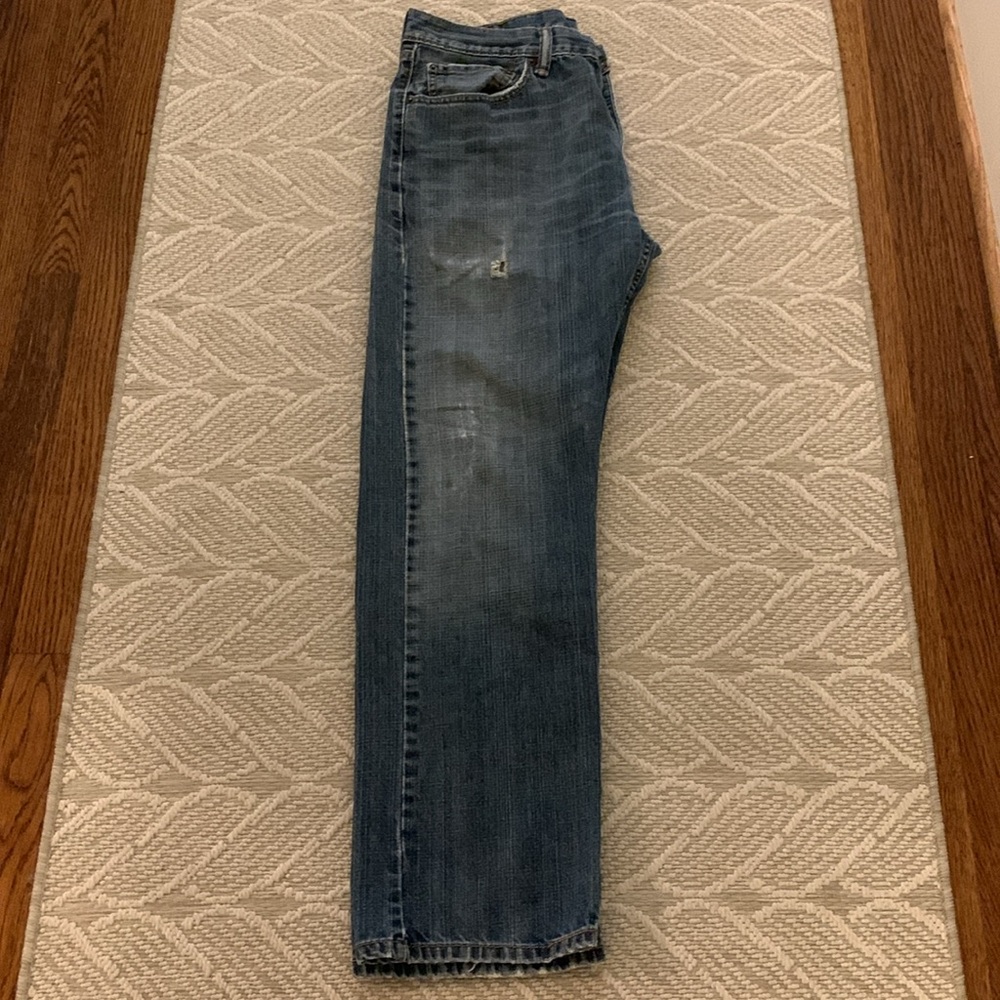 Levi’s 505 Denim Jeans 34 X 30, Red Tag, Button & Zip, See Pics & Description - Picture 13 of 17